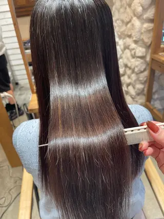 ロング SALOWIN川崎WEST所属・💐【柔らか質感】 縮毛矯正MIKU💐のヘアスタイル