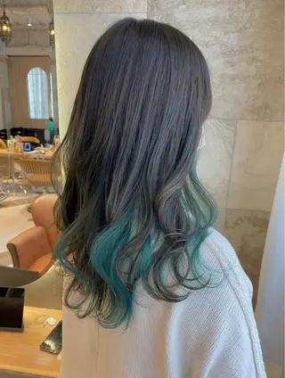 セミロング カラー 廣瀬双葉 トップスタイリストのヘアスタイル