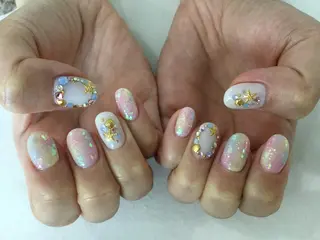 ネイル 💎🐰 saki. m 🐰💎のネイルデザイン