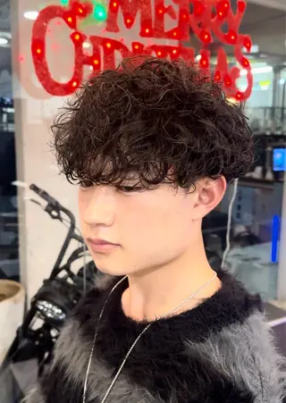 パーマ メンズ 年間2000名担当◎ パーマ職人/仲原佑樹のヘアスタイル