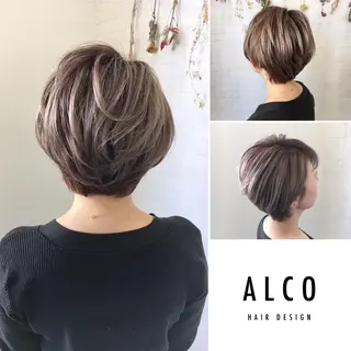 ショート カラー ワタイショウタ 髪質改善✨眉毛サロンのヘアスタイル