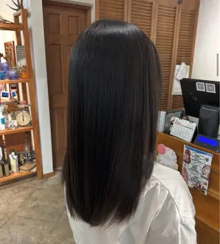 ロング カラー メンズカットモデル/ 犬塚愛奈のヘアスタイル