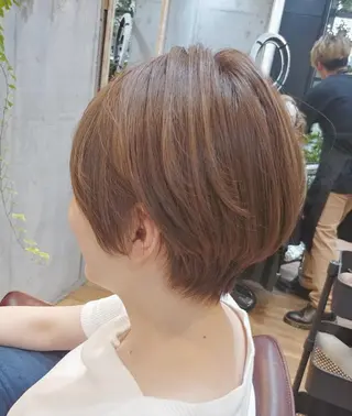 ショート カラー パーマ ヘアアレンジ ペスカ豊崎店　沖縄所属・ショート指名No.1 店長　清水のヘアスタイル