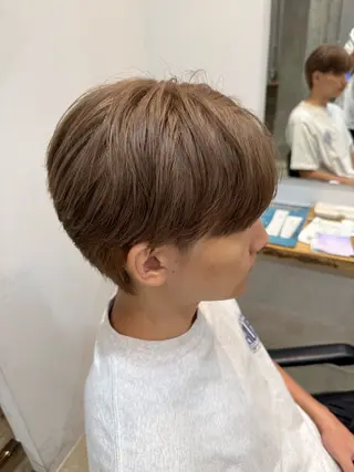 カラー メンズ 小林 崇雅　ダウンパーマのヘアスタイル