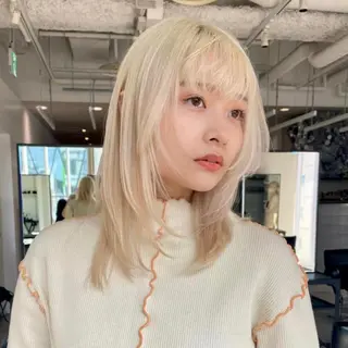 ショート カラー パーマ ヘアアレンジ メンズ キッズ ネイル マツエク・マツパ アイブロウ 🧨ブリーチー×ボブ レイヤー💎じゅえるのヘアスタイル