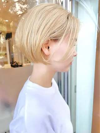 ショート ショート/ボブ/ 白髪ぼかし/しんやのヘアスタイル