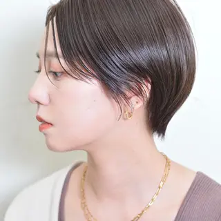 ショート jjeno所属・kaN./ボブ /髪質改善ストレートのヘアスタイル