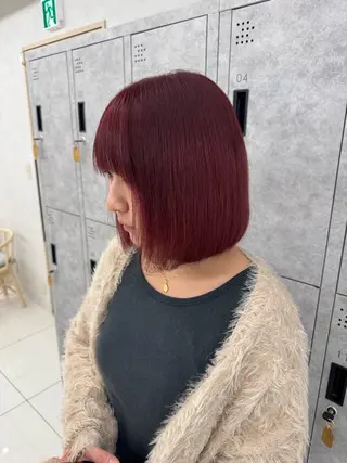 セミロング カラー 韓国レイヤー/ 顔まわり/西野和裕のヘアスタイル