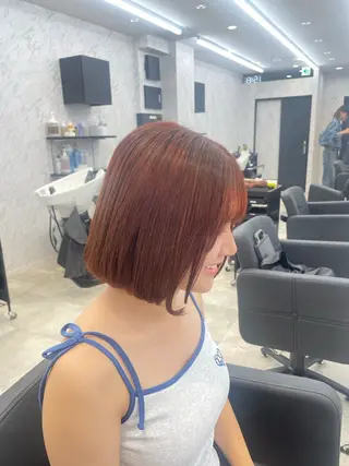 ミディアム カラー hair salon dot. mooda 韓国風サロン 町田店所属・韓国風ヘア🎀🩶 /♡𝓝𝓸𝓪♡のヘアスタイル