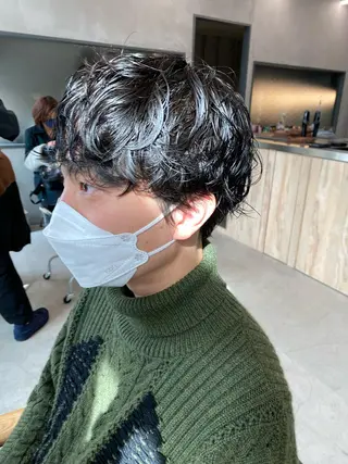 パーマ メンズ 似合わせカット レイヤー/ボブのヘアスタイル