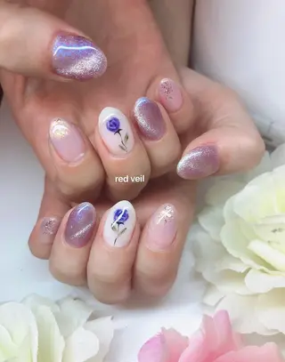 ミディアム ネイル 長さ出し専門 nynaのネイルデザイン