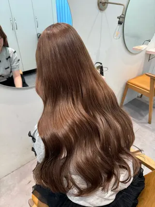 ロング カラー roka所属・ayaka♡ 柔らかカラーのヘアスタイル