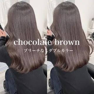 セミロング カラー ヘアアレンジ Ella所属・nana【艶髪】/ レイヤー/縮毛矯正のヘアスタイル