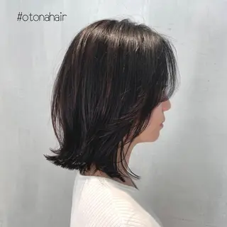 ミディアム カラー DX SHARE SALON所属・matka白髪ぼかし 大人ヘア/KEIKOのヘアスタイル