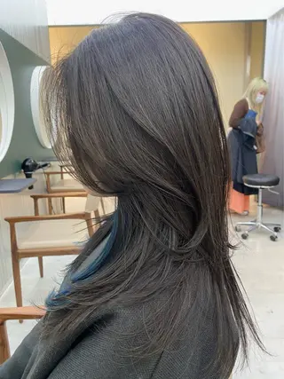 ロング カラー 村田 りょうやのヘアスタイル