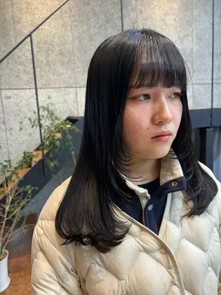 ロング カラー パーマ ヘアアレンジ 押切 響　のヘアスタイル