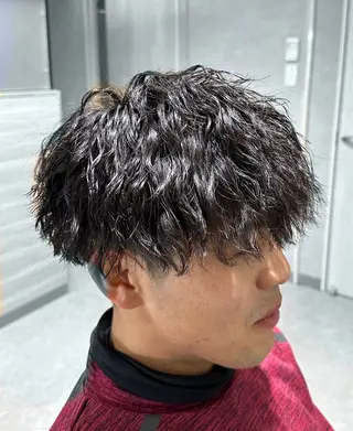 パーマ メンズ 野村 俊太のヘアスタイル