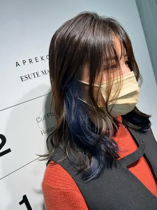 ロング カラー ヘアアレンジ APREKO SAYAKAのヘアスタイル