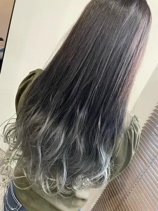 ロング カラー 白髪ぼかし ハイライト専門/大嶋のヘアスタイル