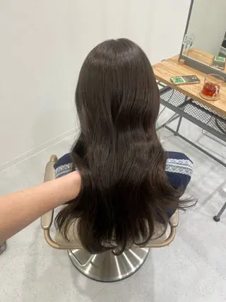 ロング カラー sabo ladies salon所属・ヨシカ/透明感カラー 酸性ストレートのヘアスタイル