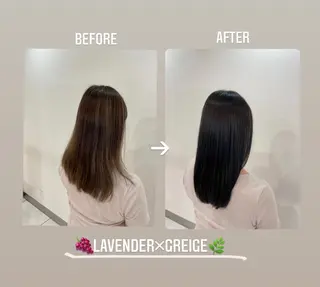 セミロング カラー amu所属・Kaho🌼/メンズ ニュアンスパーマのヘアスタイル