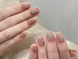 ネイル ☁️Minmin Tsuki💙🩵のネイルデザイン