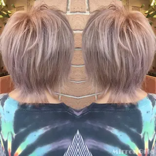 ショート カラー 北條 優輝のヘアスタイル