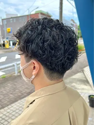 ショート パーマ メンズ men’s salon NOA solte. 【メンズサロン ノアソルテ】所属・メンズパーマ職人 加藤 弘貴のヘアスタイル