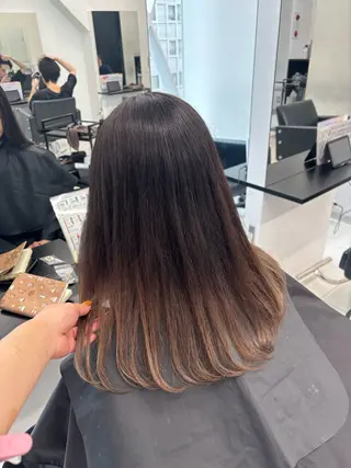 セミロング カラー ALIVE吉祥寺✨ モデル募集中💕みくのヘアスタイル