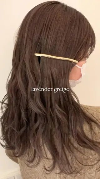 ロング 落合希 Olivebeigeのヘアスタイル