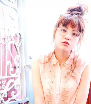 セミロング カラー パーマ ヘアアレンジ 表参道Lise おおいしおりのヘアスタイル