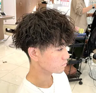 ショート パーマ メンズ 【メンズ特化】 池田大成✂︎のヘアスタイル
