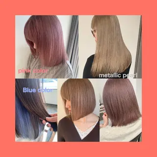 ミディアム ✨艶ブリーチカラー ✨四ノ宮裕己のヘアスタイル