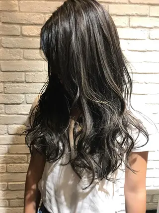 ロング カラー シールエクステ⭐️ オオミタクヤのヘアスタイル