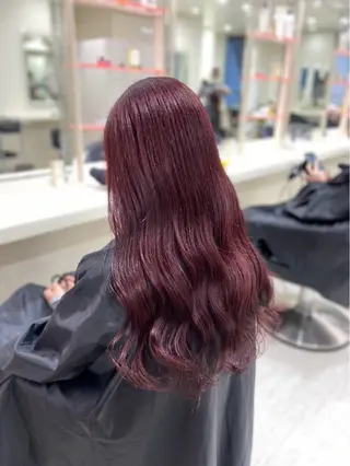 ロング カラー トレンド暖色ヘア🍒 miu🍒のヘアスタイル