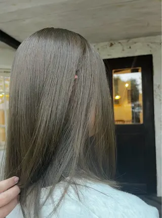 ミディアム カラー てづか りおのヘアスタイル