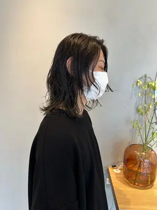 ミディアム カラー パーマ freelance lab所属・iizuka akiのヘアスタイル