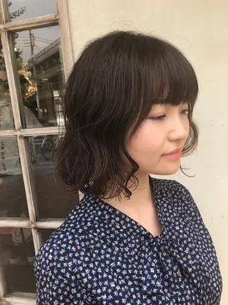 パーマ レイヤーカット✂︎池 袋個室サロンkumaのヘアスタイル
