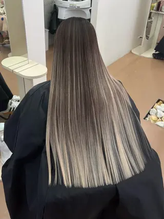 ロング kouji メンズバレイヤージュのヘアスタイル