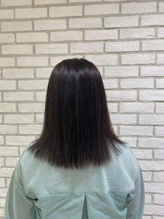 セミロング モデル募集中 松原京のヘアスタイル