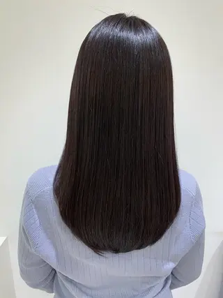 ロング 【センターパート/ マッシュ】ryokaのヘアスタイル