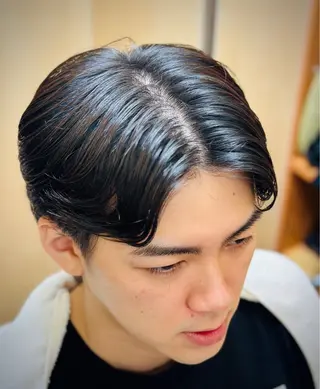 ミディアム 石田 和康のヘアスタイル