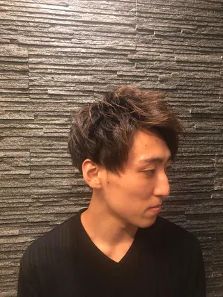ミディアム ✨メンズカット 無料‼️✨土尾快斗のヘアスタイル