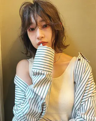 ミディアム カラー ショート/ボブ /パーマ🌿柏原良亮のヘアスタイル