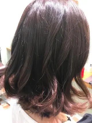 ミディアム C-Link カラー専門店所属・C-Link シーリンクのヘアスタイル