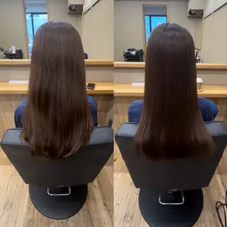 ロング 【髪質改善】タケウチ 【手で乾かすだけ】のヘアスタイル