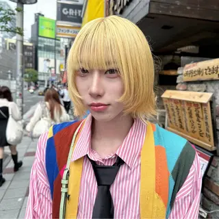 ショート カラー ‪❥ブリーチ💗 MIKUのヘアスタイル