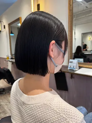 ミディアム カラー パーマ 矢場町/ダブルカラー /レイヤー/アリサのヘアスタイル