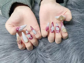 セミロング ネイル 《LB》ラブリエ Nail&eyeのマツエク・マツパデザイン