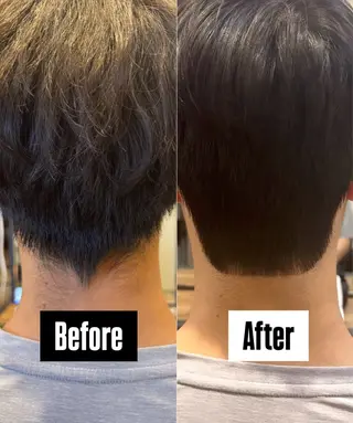 ショート パーマ メンズ ダウンパーマ/韓国 ヘア/ブリーチ/桑本のヘアスタイル